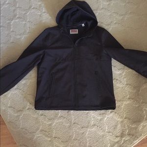 levi's hooded bomber jacket